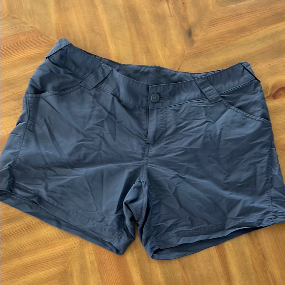 Columbia Blue Cargo Shorts Relaxed Fit